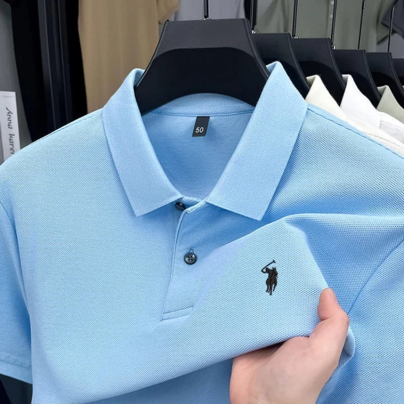 Men’s 100% Cotton Embroidered Polo Shirt