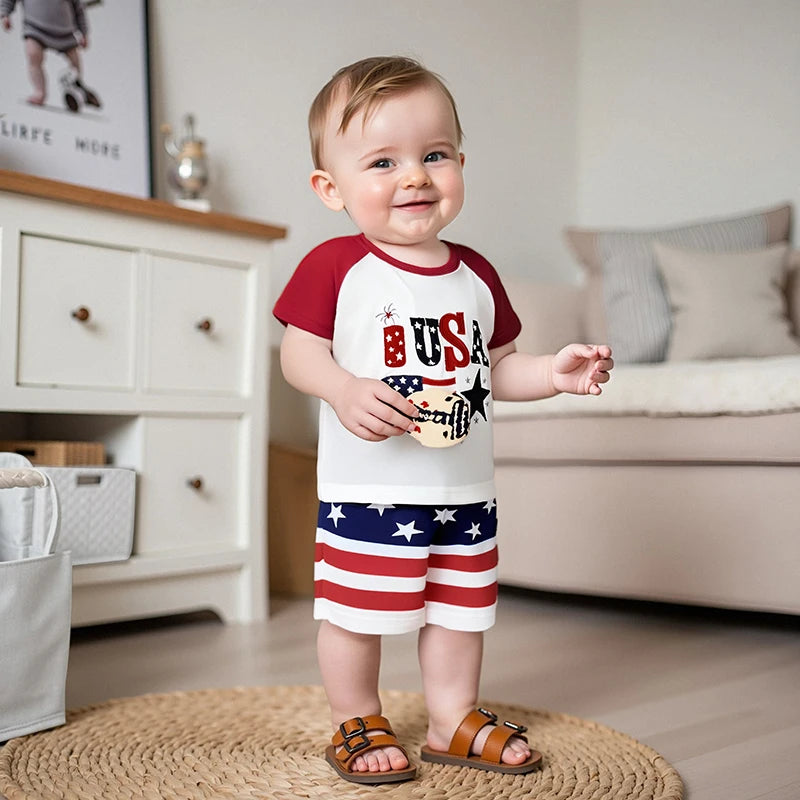 USA Flag Outfit Set