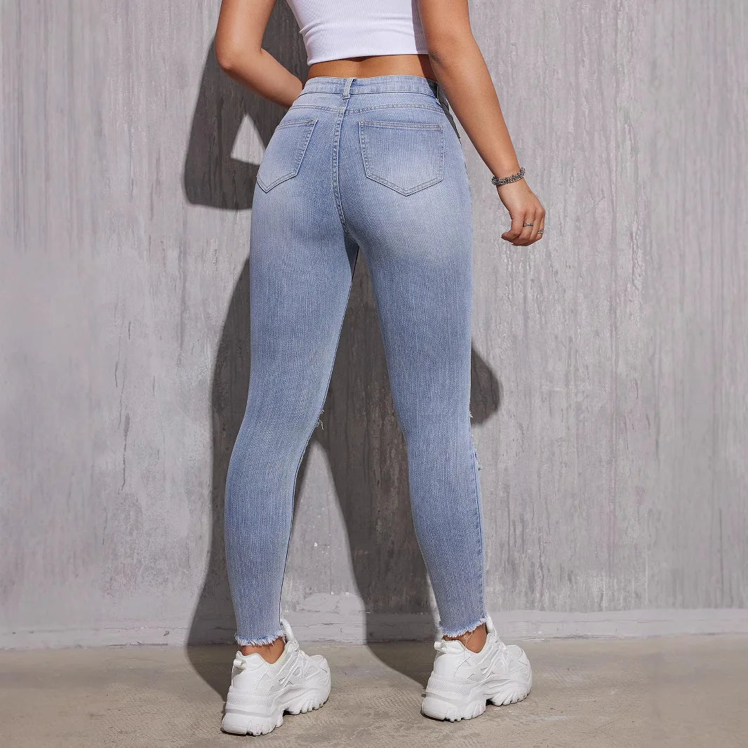 High-Waist Skinny Jeans