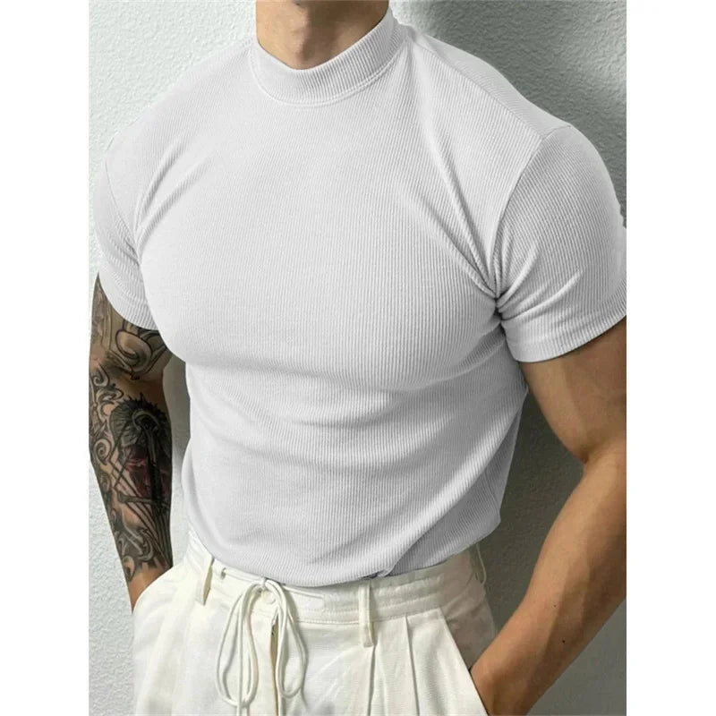 Elastic Stripe Men’s T-Shirt