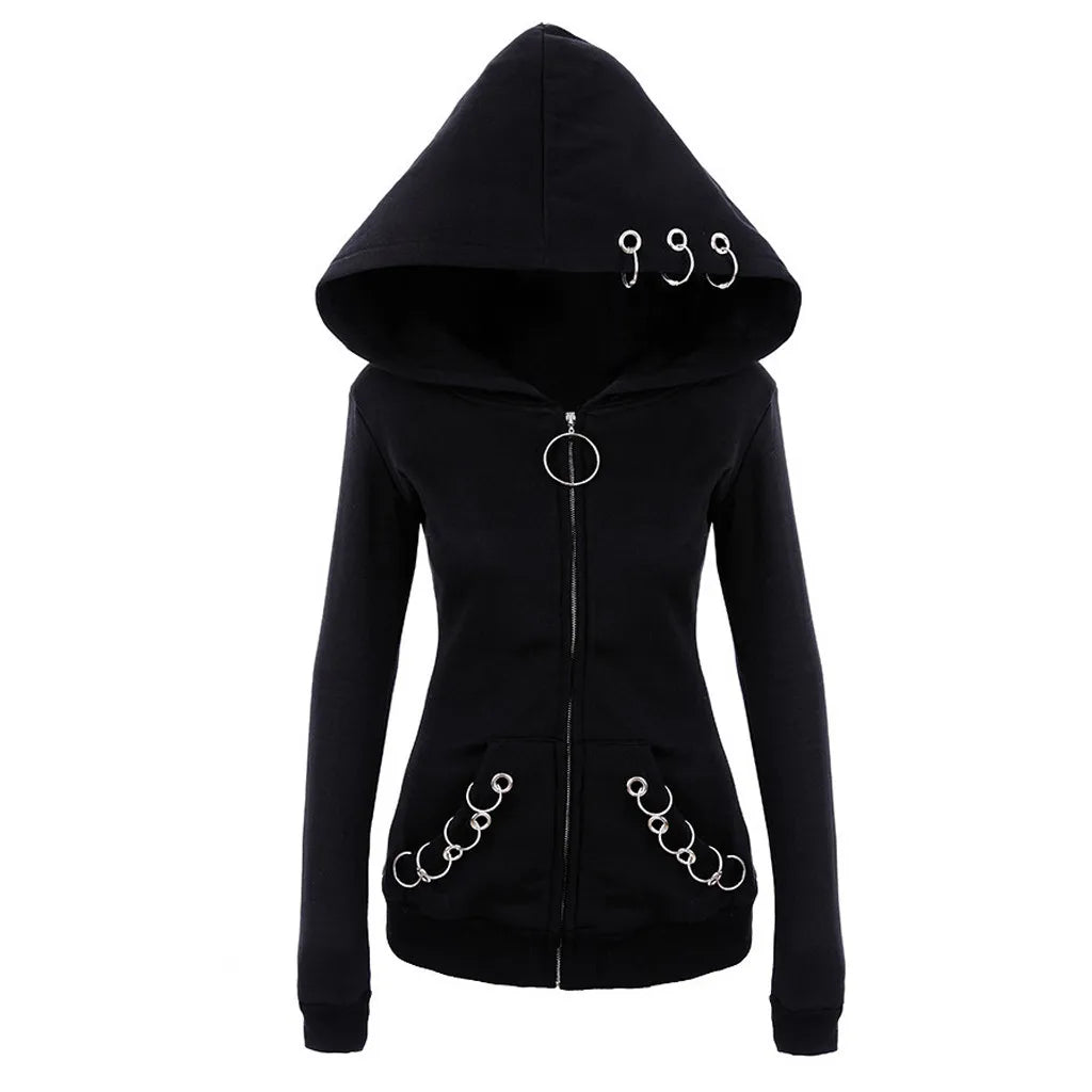 Gothic Zipper Hoodie