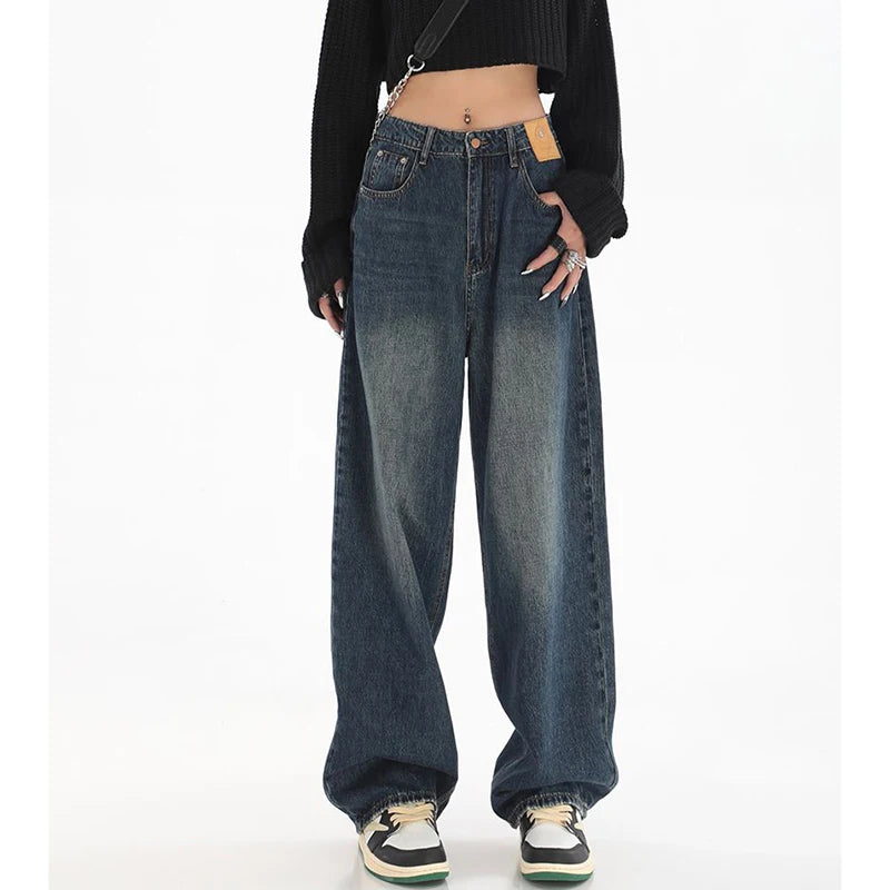 Retro High-Waist Jeans