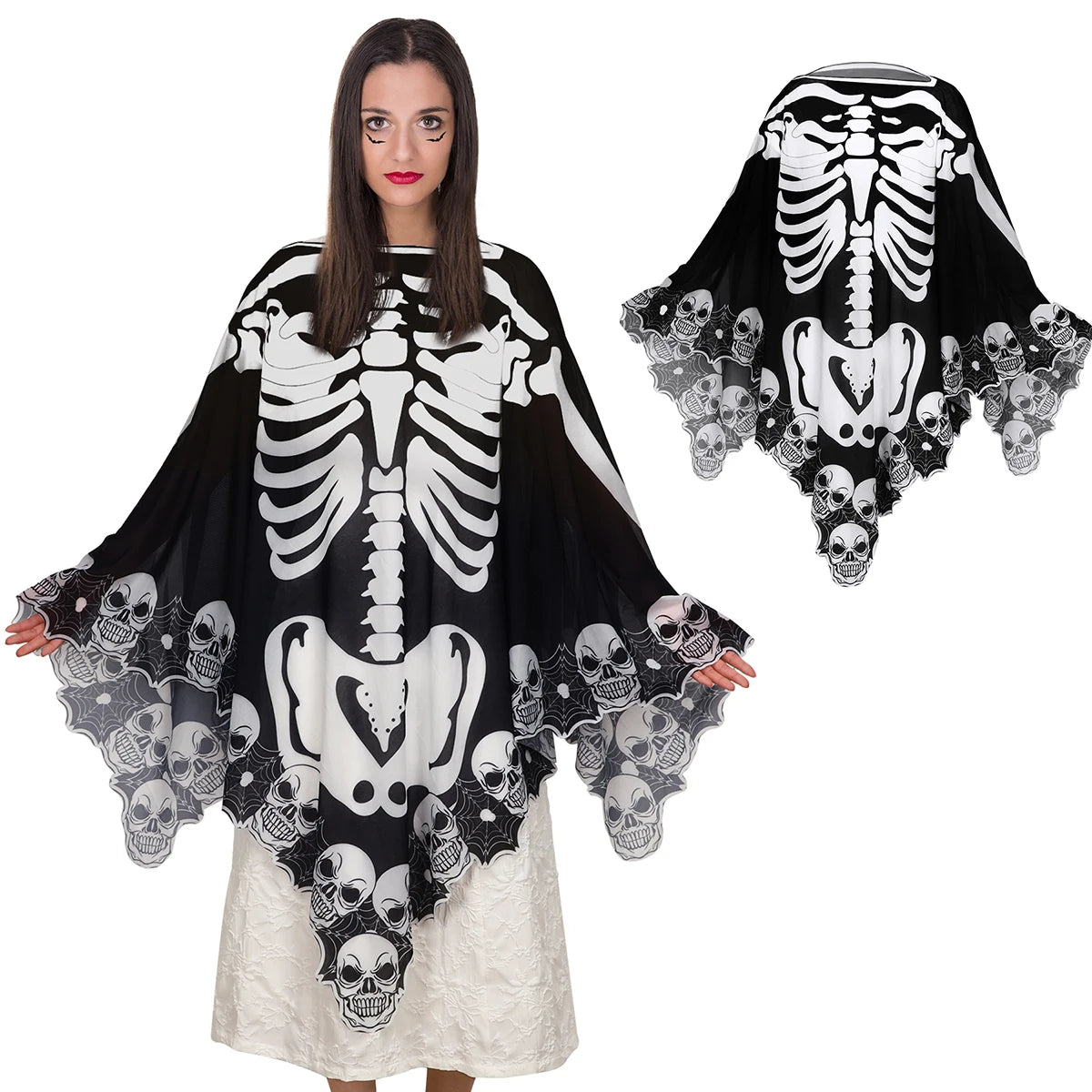 Skeleton Lace Poncho