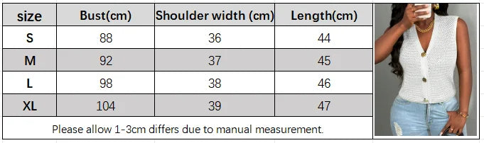 Women’s Knit Cardigan Vest