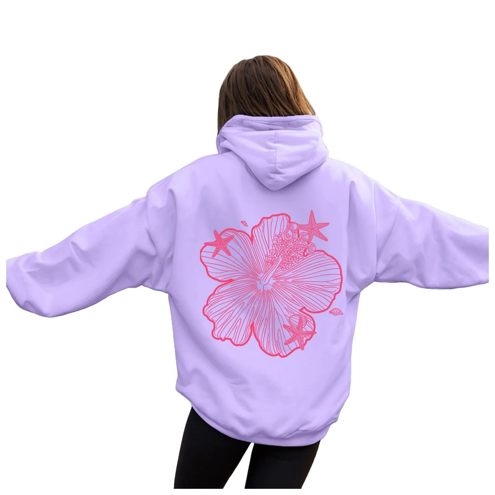 Long Hoodie Sweatshirt