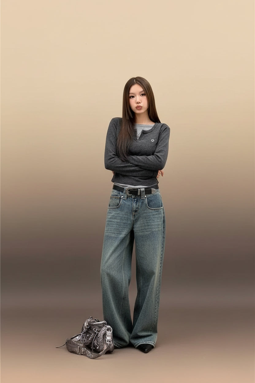 Mock Layered T-Shirt