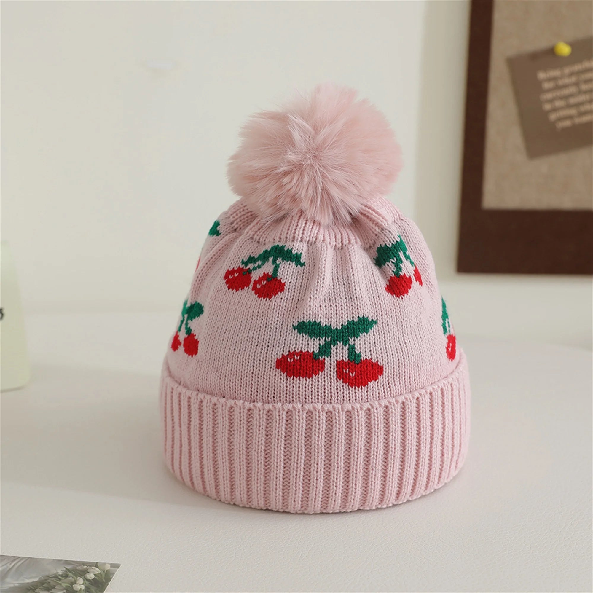 Strawberry Knitted Beanie