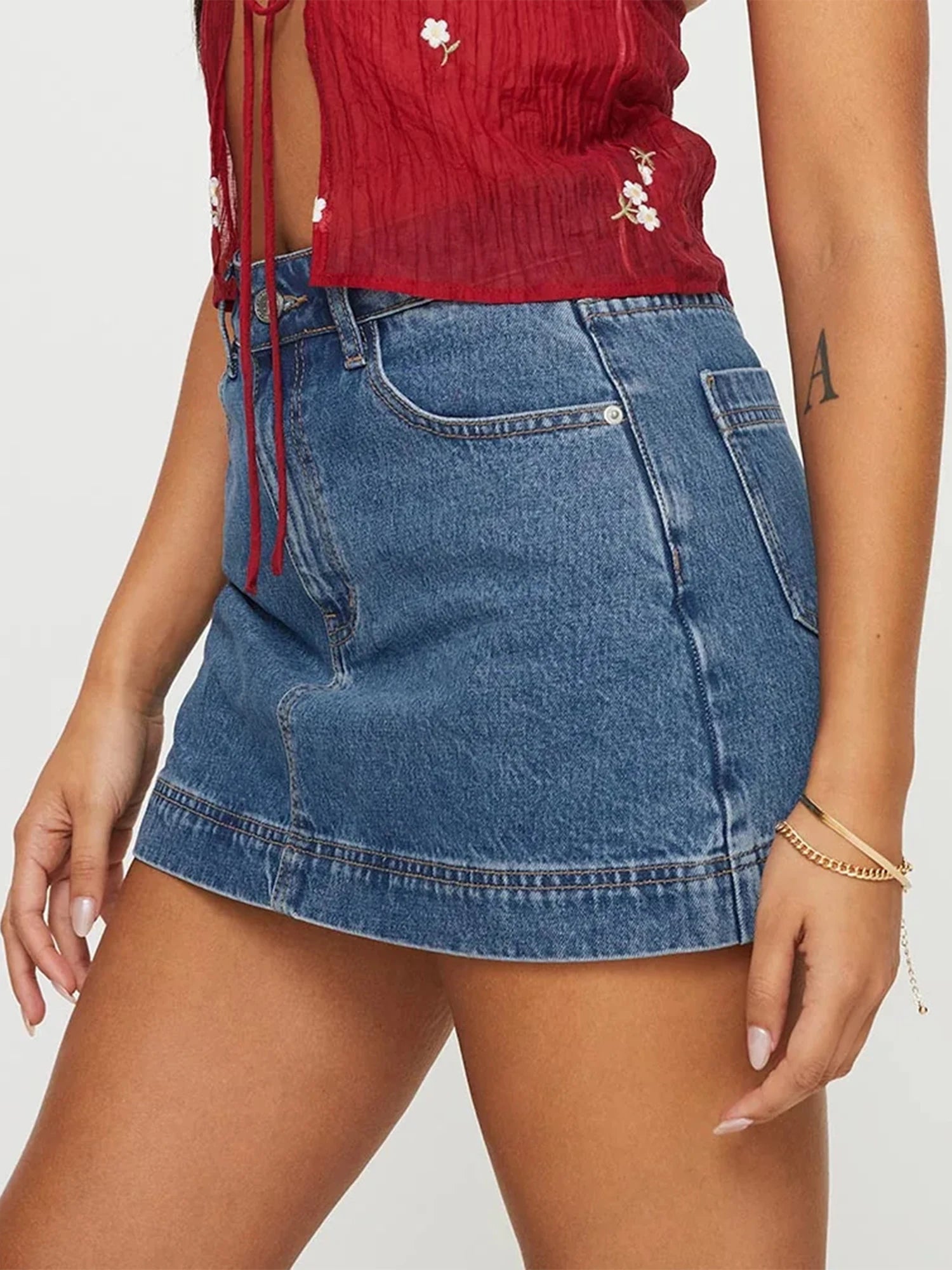 High Waist Denim Shorts