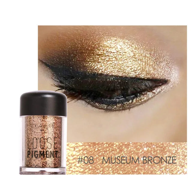 18-Color Glitter Eyeshadow Waterproof Shiny Crystal Eye Makeup