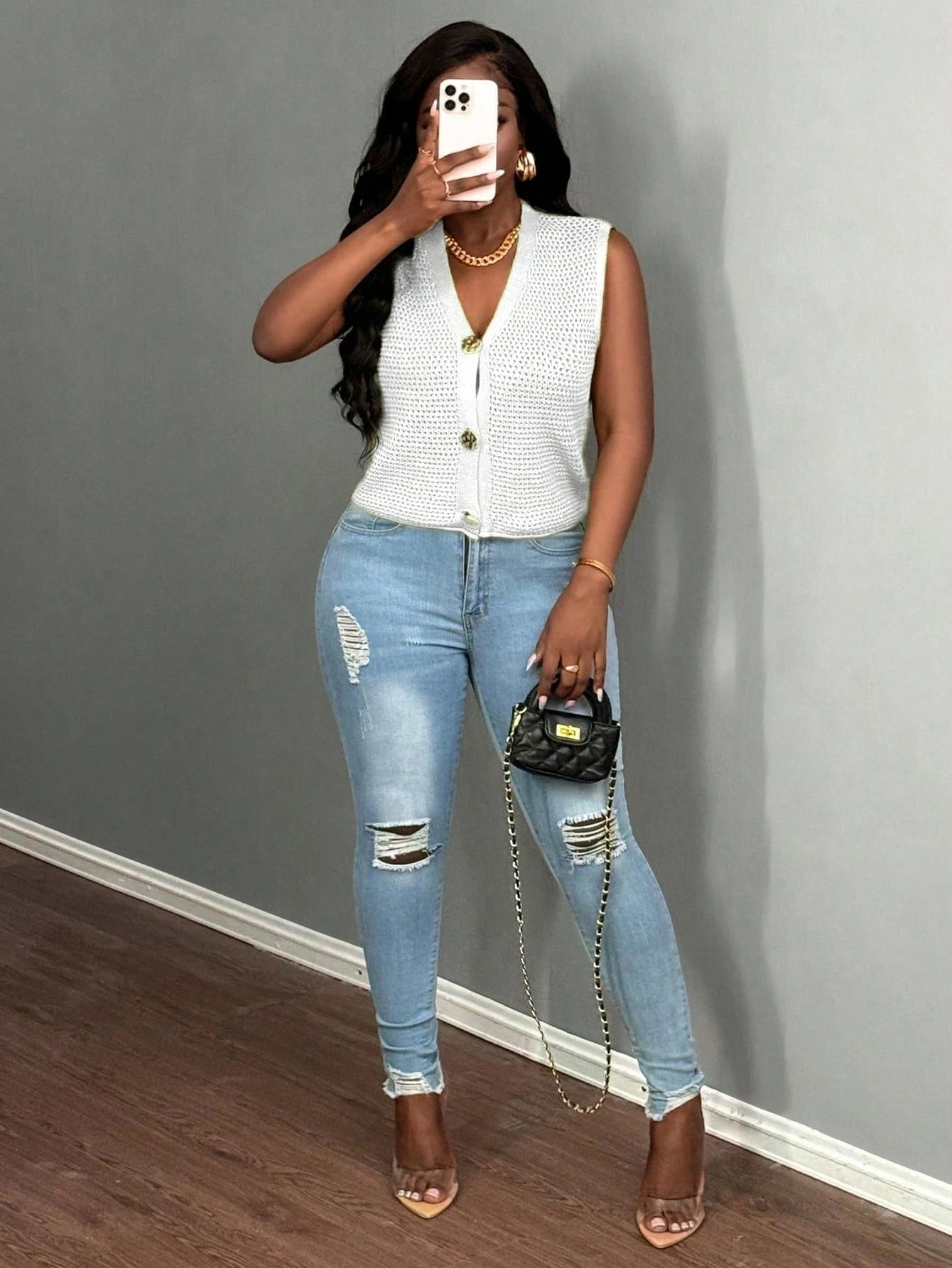 Women’s Knit Cardigan Vest