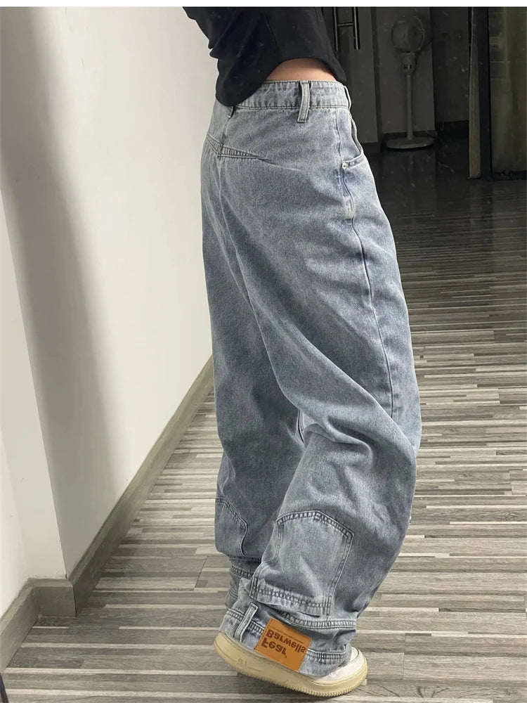 Women Retro Baggy Jeans