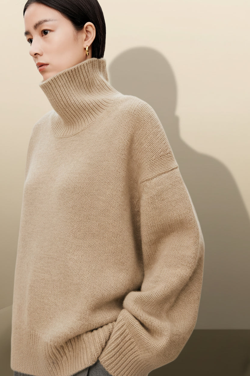 Women’s 100% Pure Cashmere Turtleneck Sweater