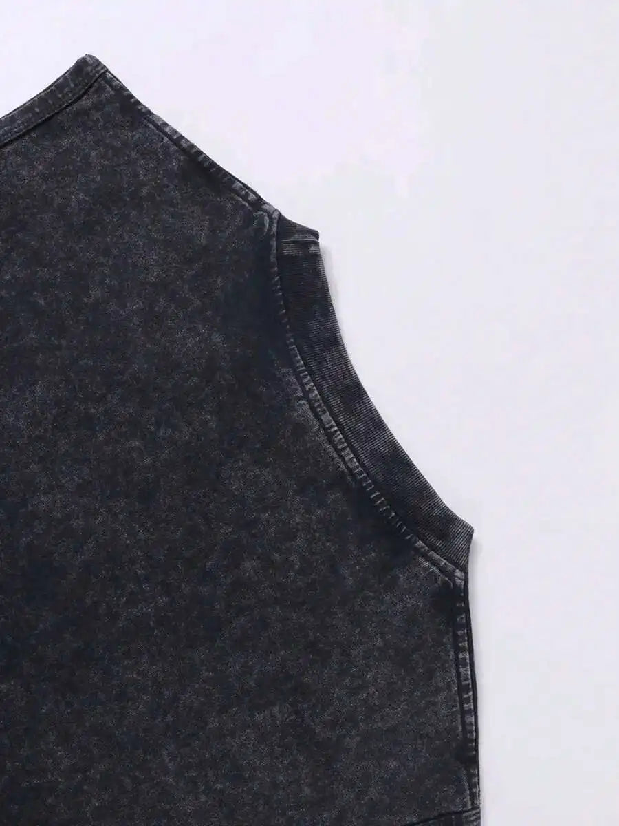 Men Print Sleeveless Tank Top