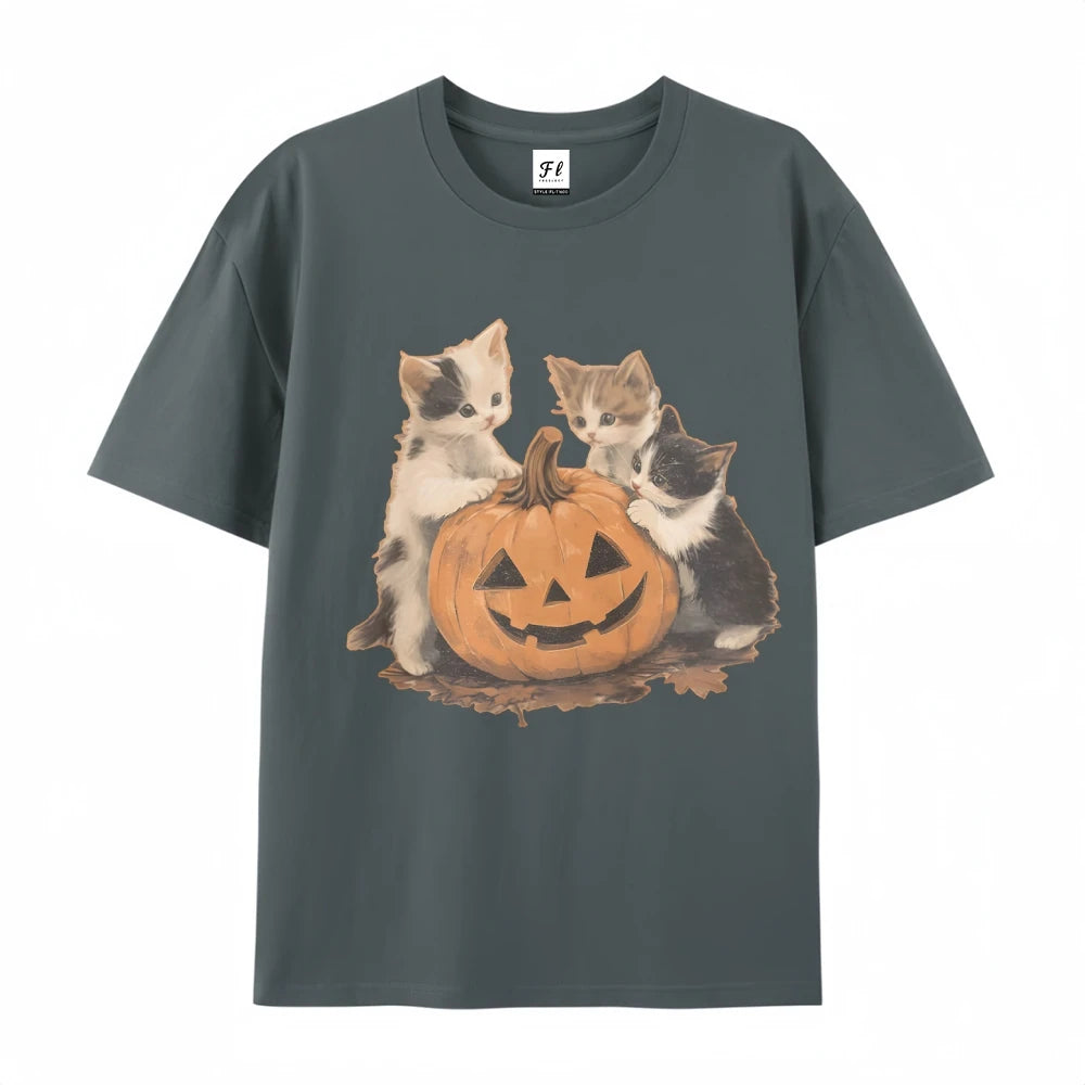 Kitty Pumpkin Tee