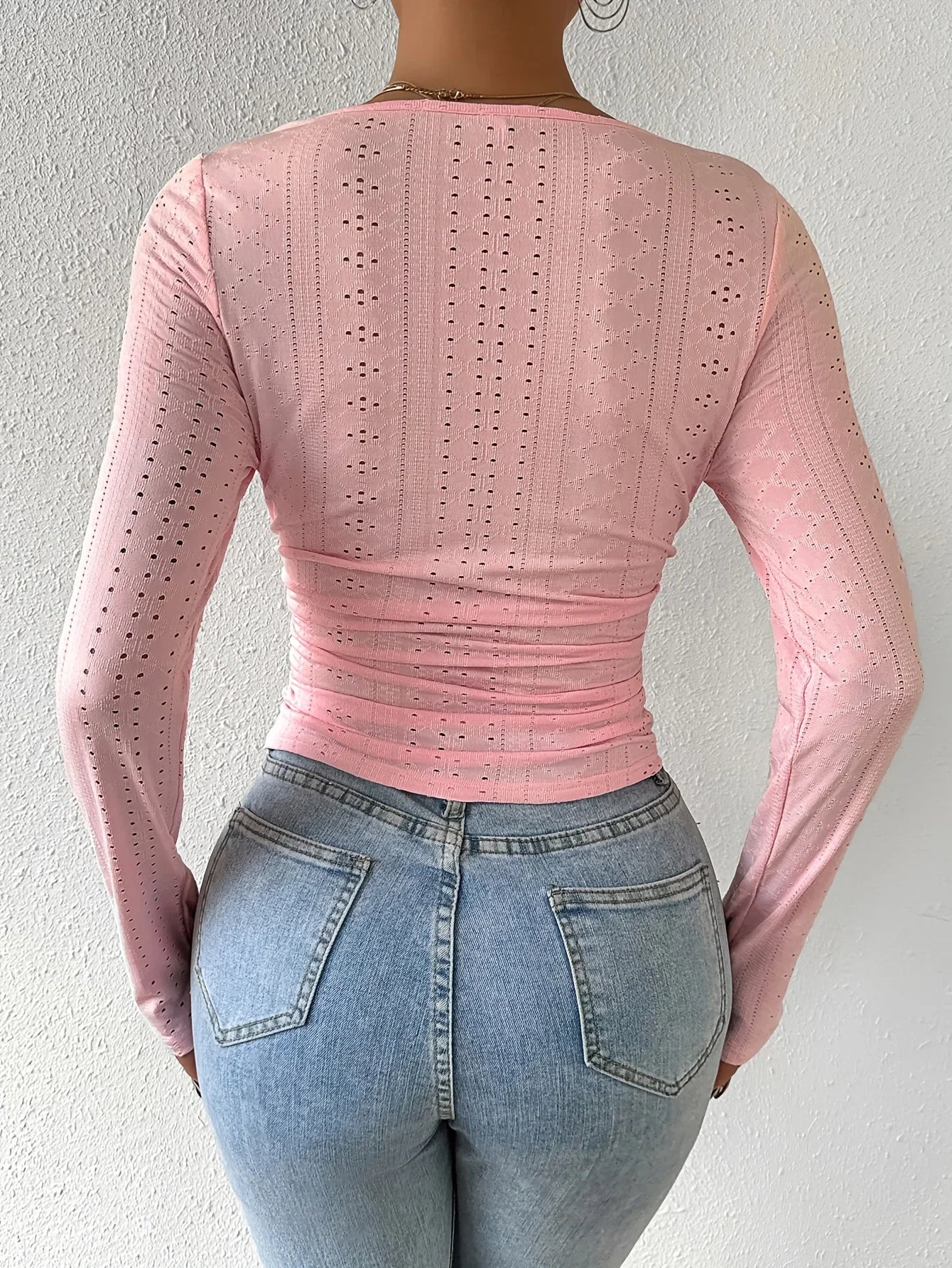 Square Neck Hollow Top