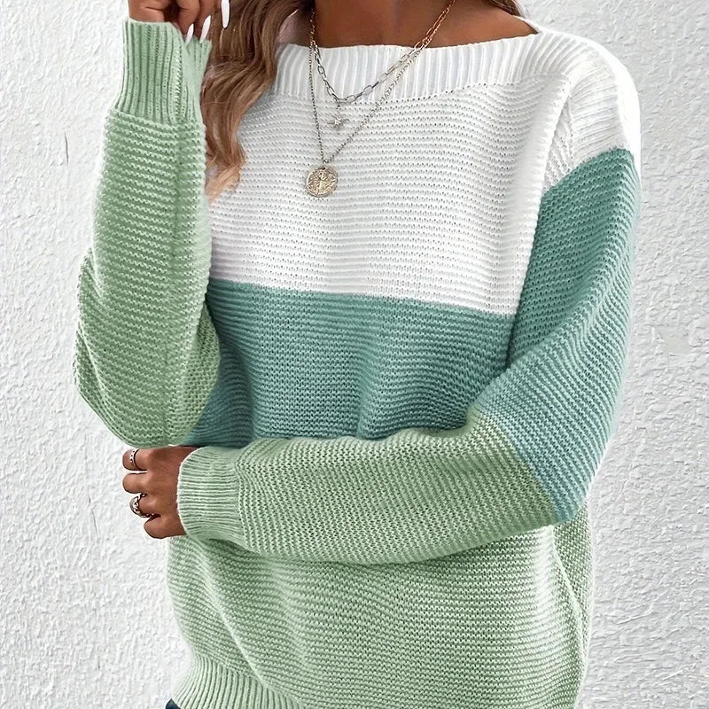 Contrast Stitch Sweater