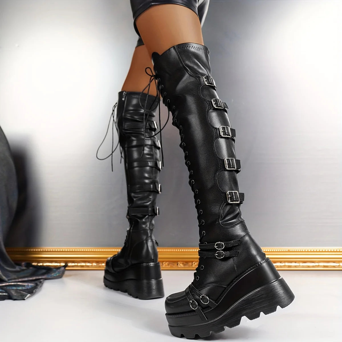 Punk Thigh Boots