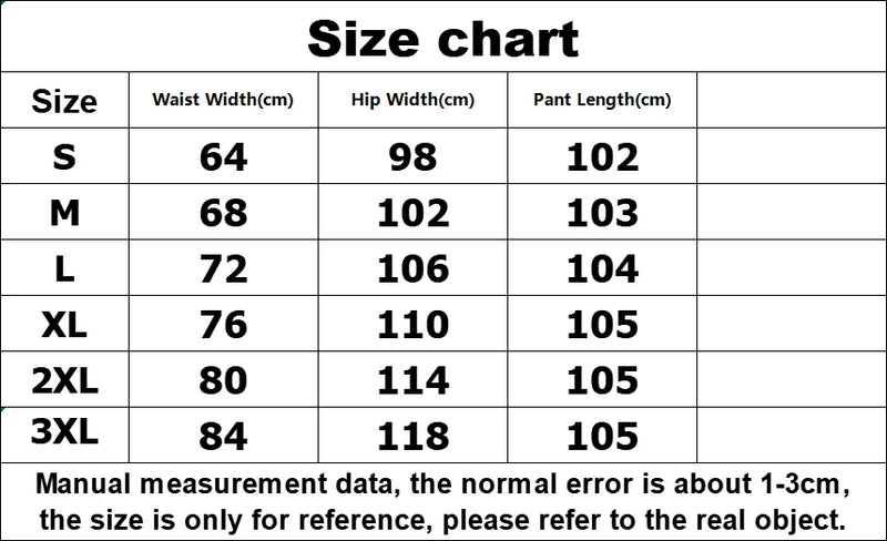 Size guide for Women Vintage Black Cargo Jeans