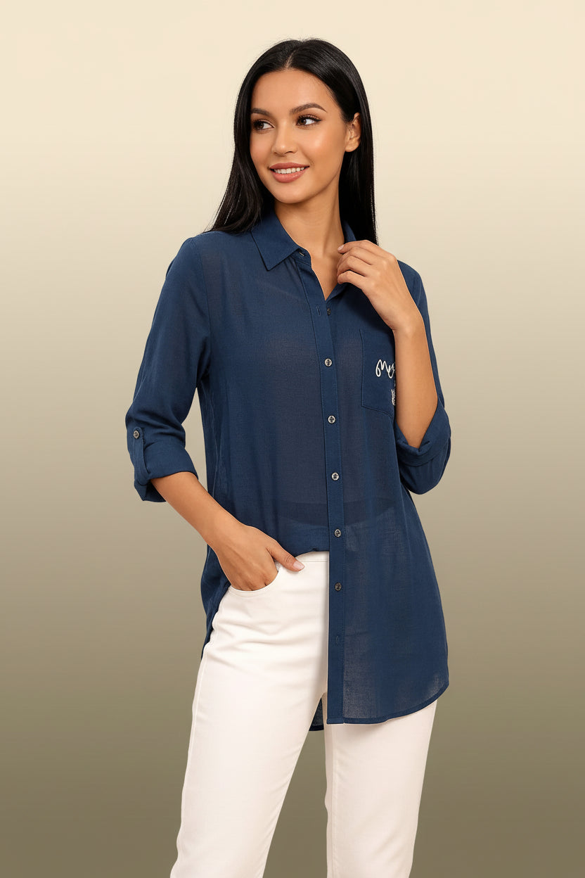 Women's Vintage Longline Shirt