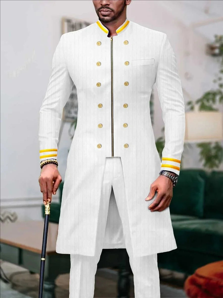 Mens Solid Two Piece Set