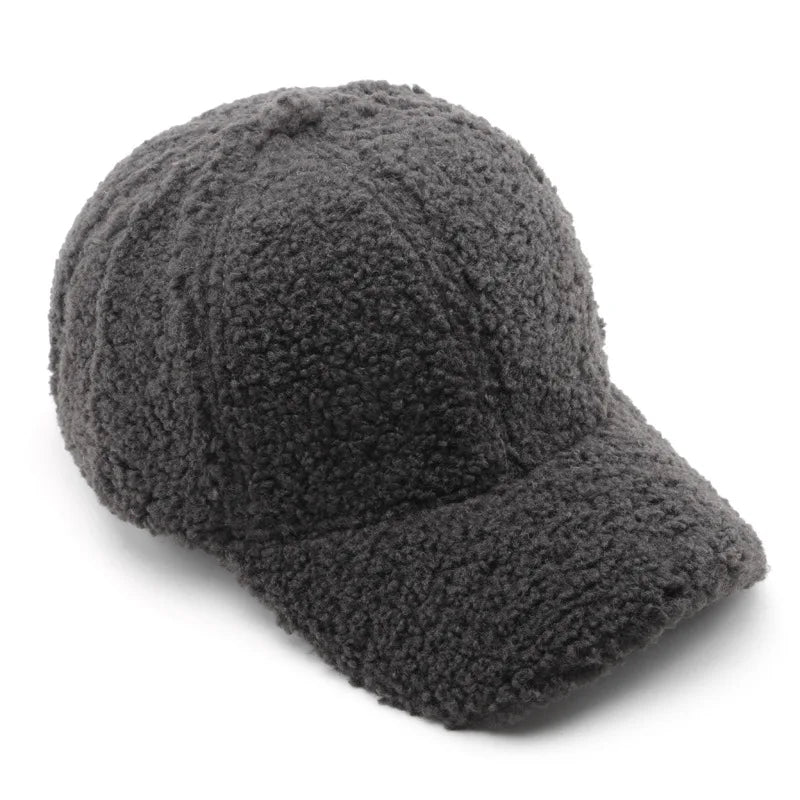 Lamb Wool Baseball Cap