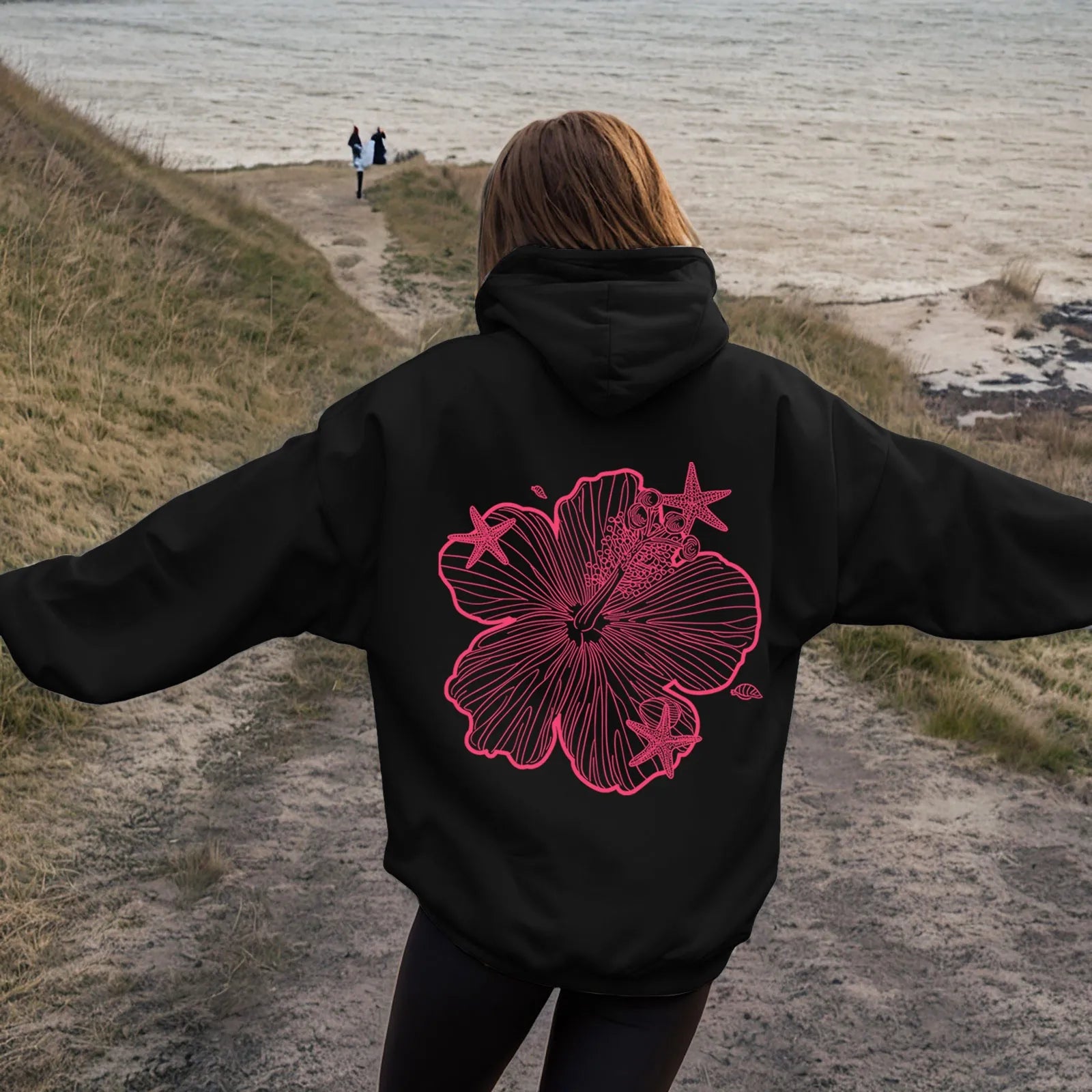 Long Hoodie Sweatshirt