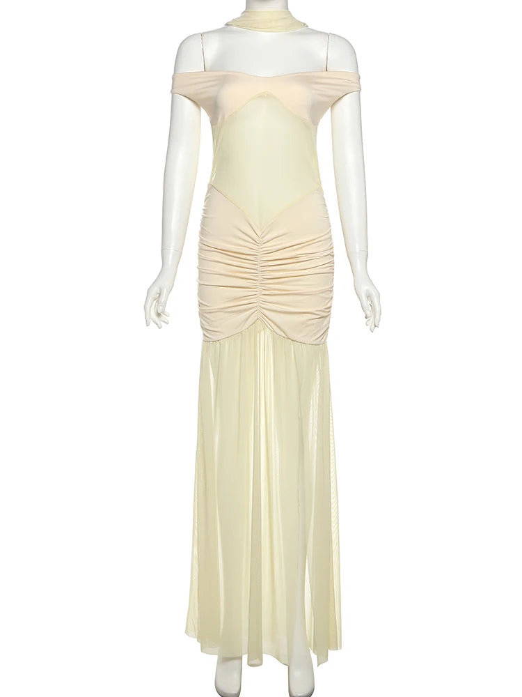 Mesh Patchwork Dress