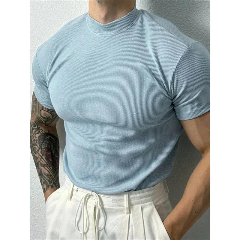 Elastic Stripe Men’s T-Shirt