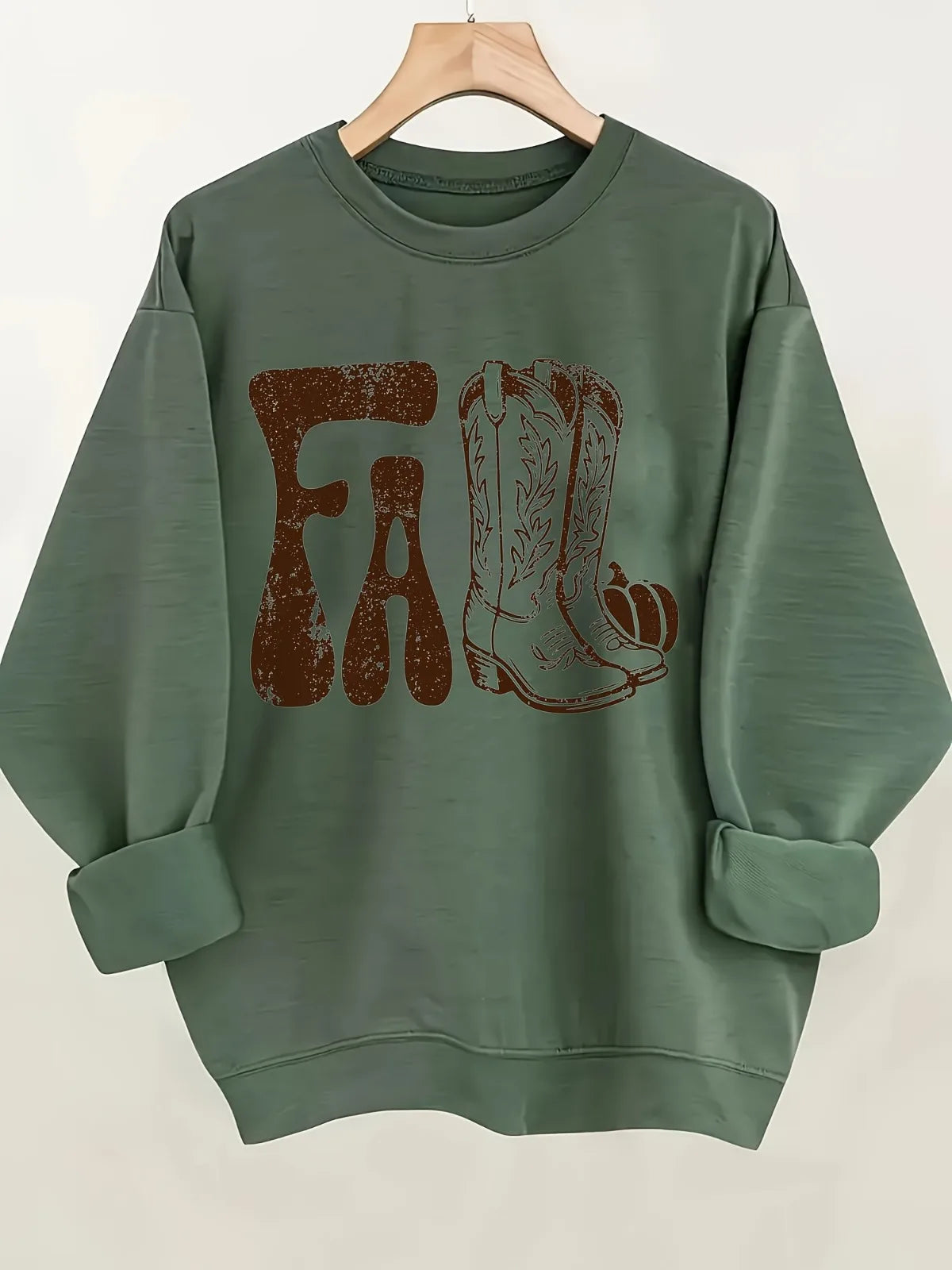 Cowboy Letter Print Hoodie