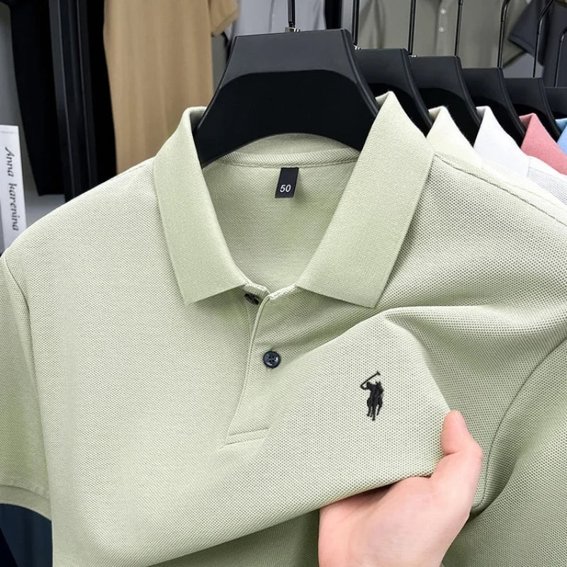 Men’s 100% Cotton Embroidered Polo Shirt