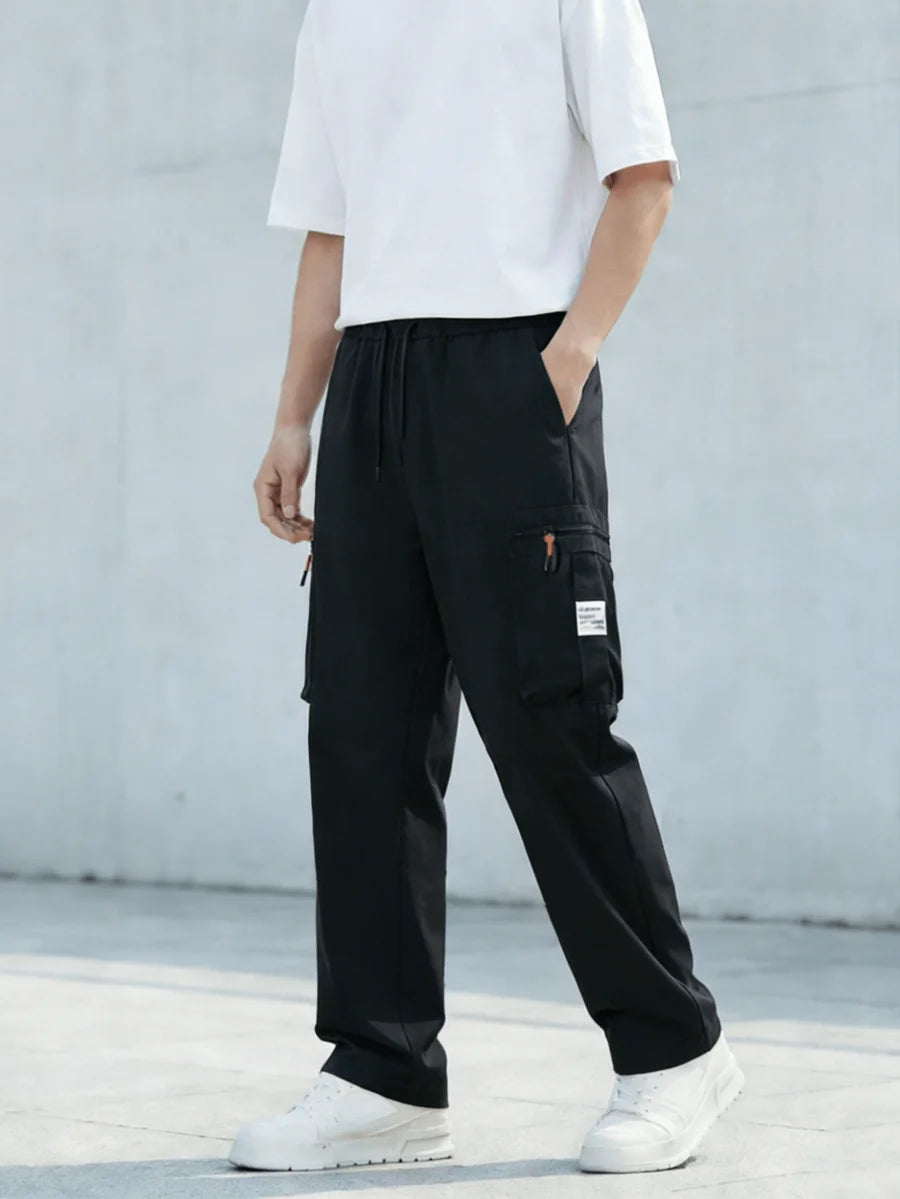 Men’s Relaxed Fit Cargo Trousers – 2 Piece