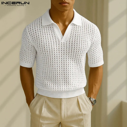 Men’s Hollow Out Summer Shirt