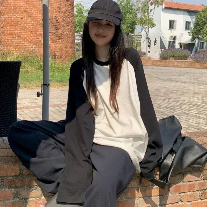 Patchwork Long Sleeve Tee