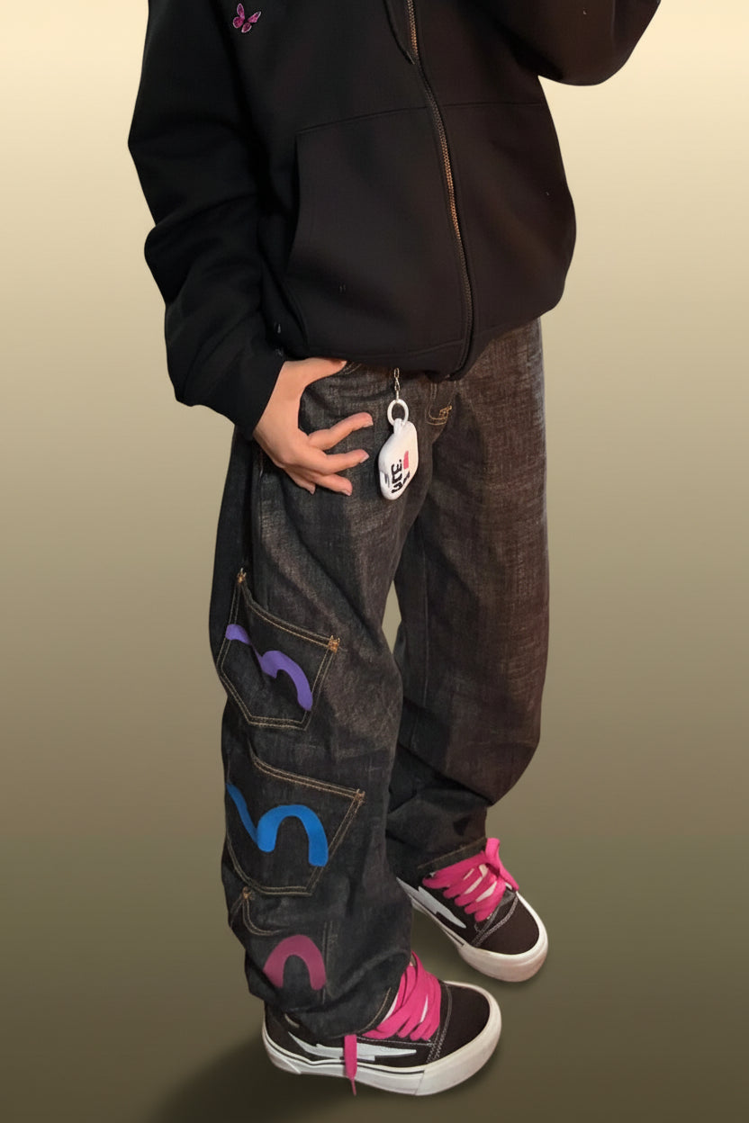 Women Y2K Baggy Cargo Jeans