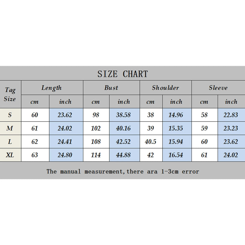 Size guide for Turtleneck Sweater
