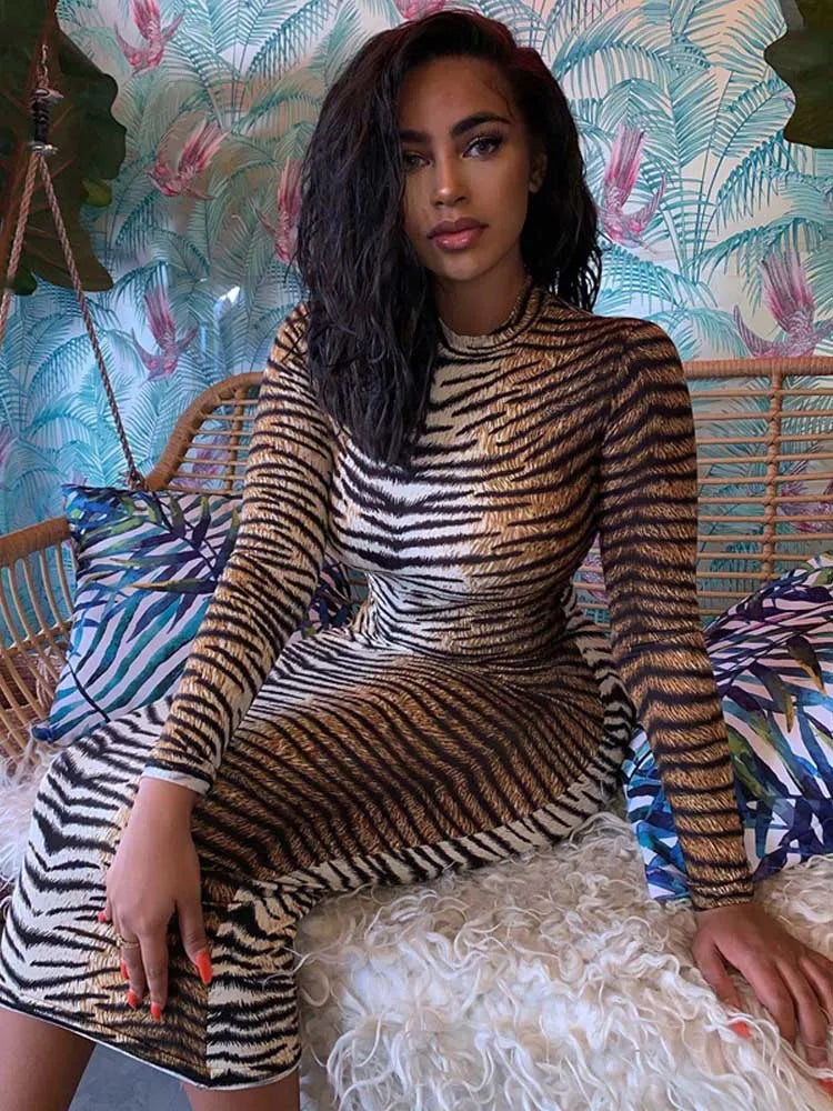 Leopard Print Bodycon Dress