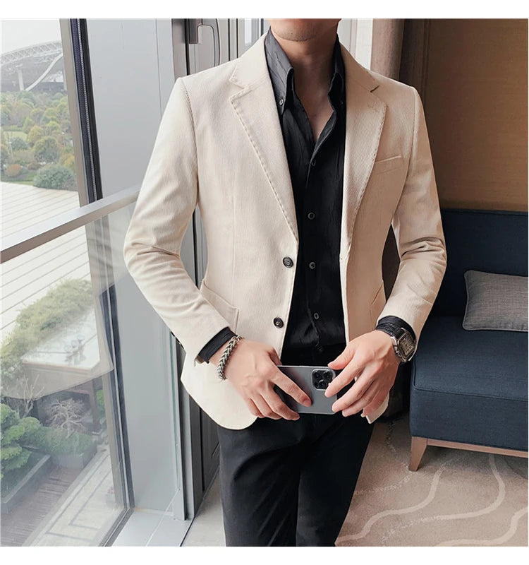 Men's Slim Corduroy Blazer