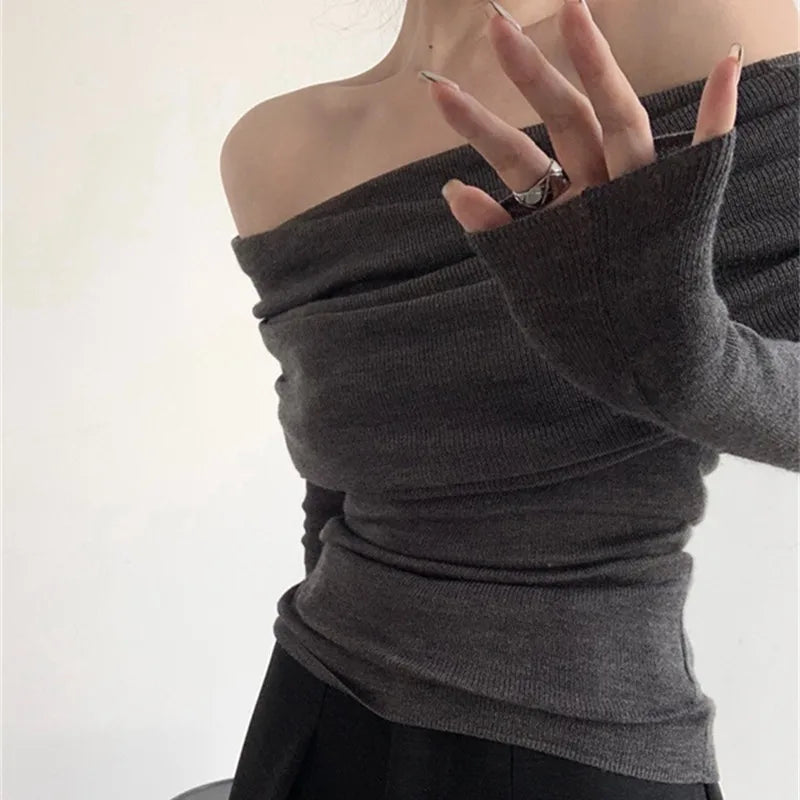 Off-Shoulder Sweater