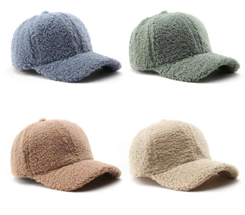 Lamb Wool Baseball Cap