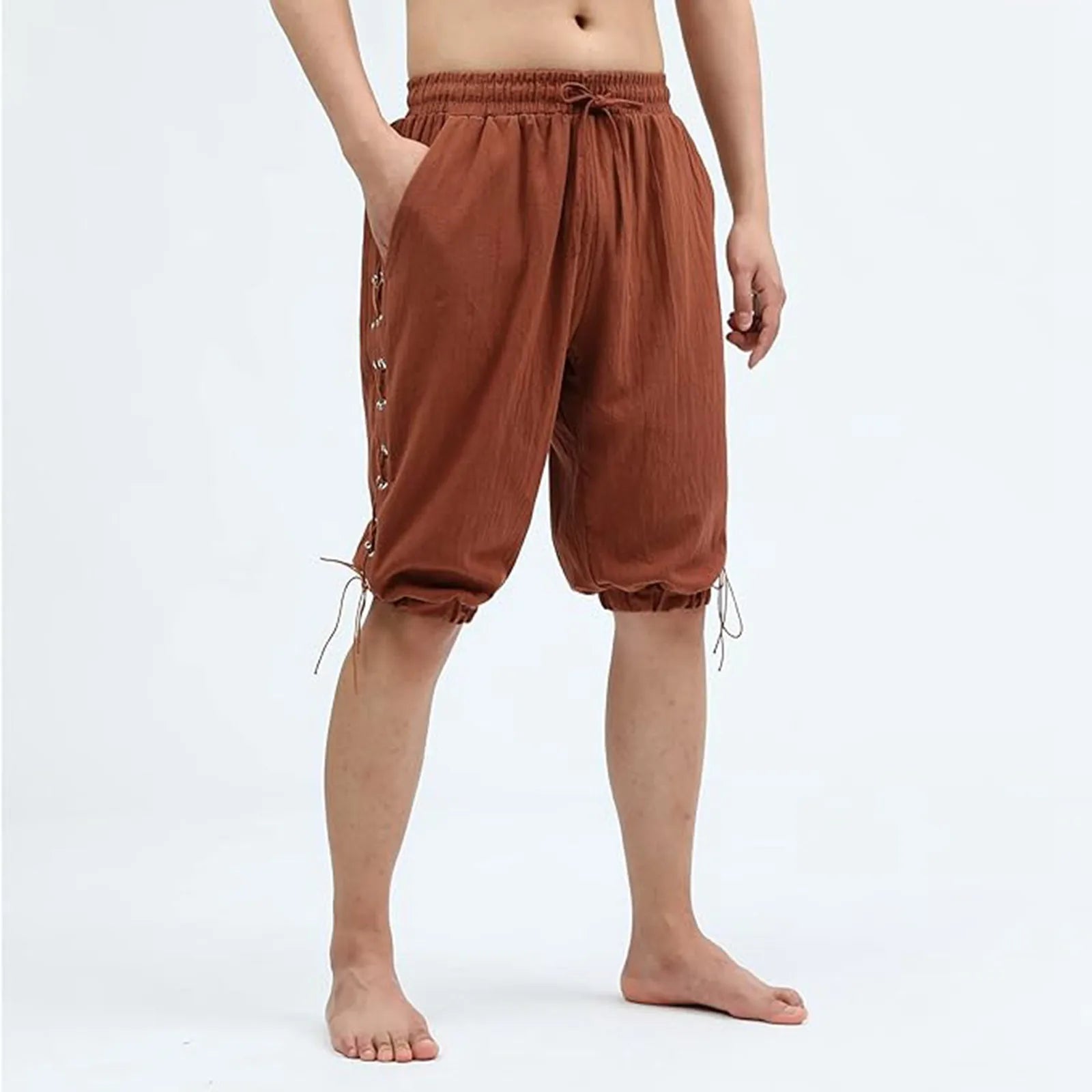 Men's Elastic Waist Shorts