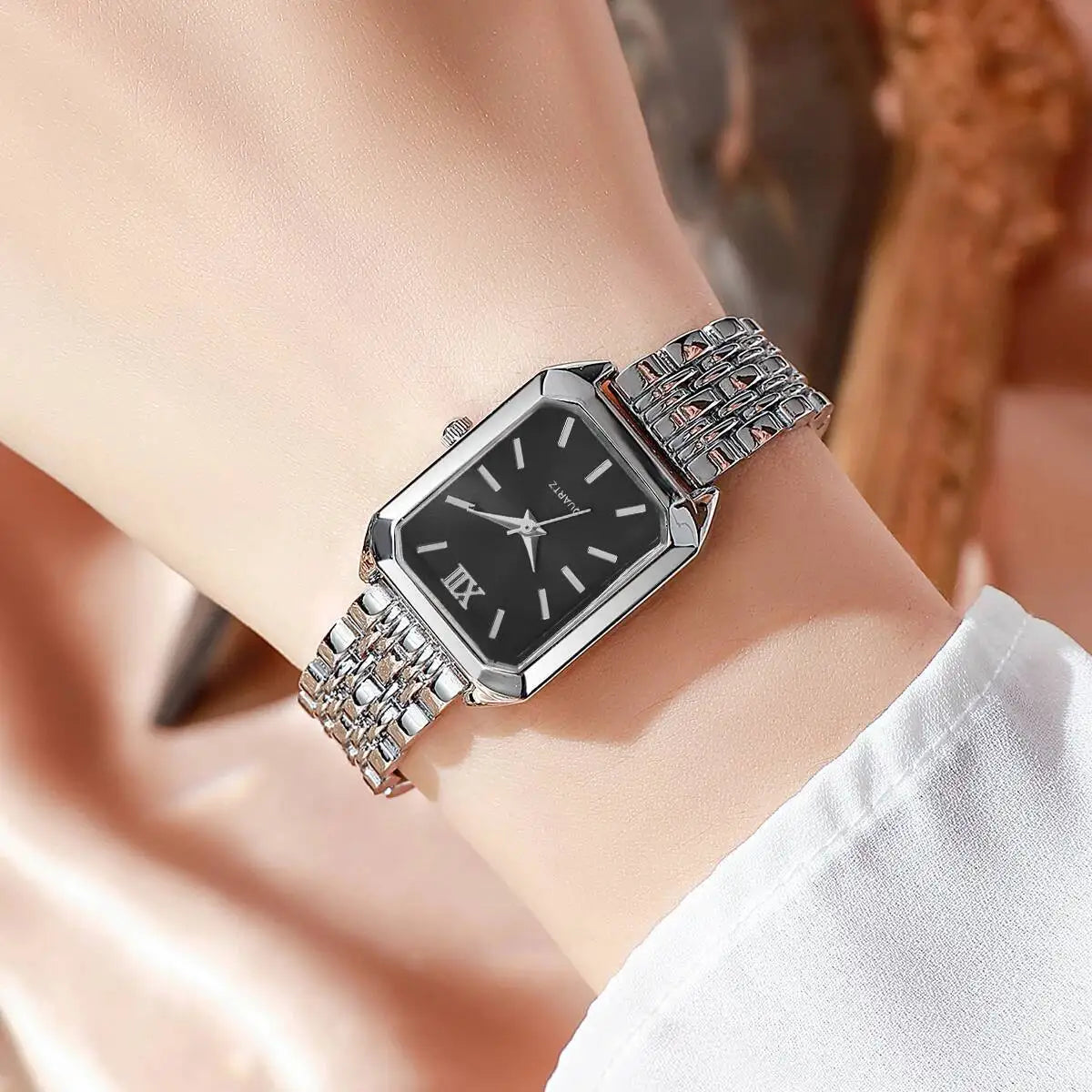 Elegant Rectangle Women’s Quartz Watch