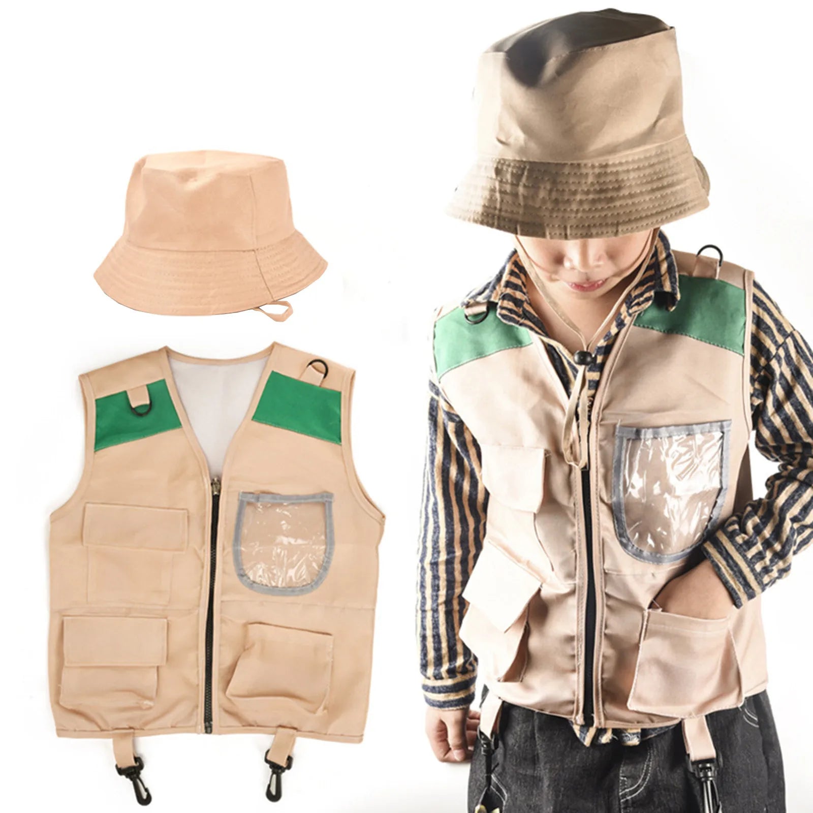 Kids Cargo Vest Set