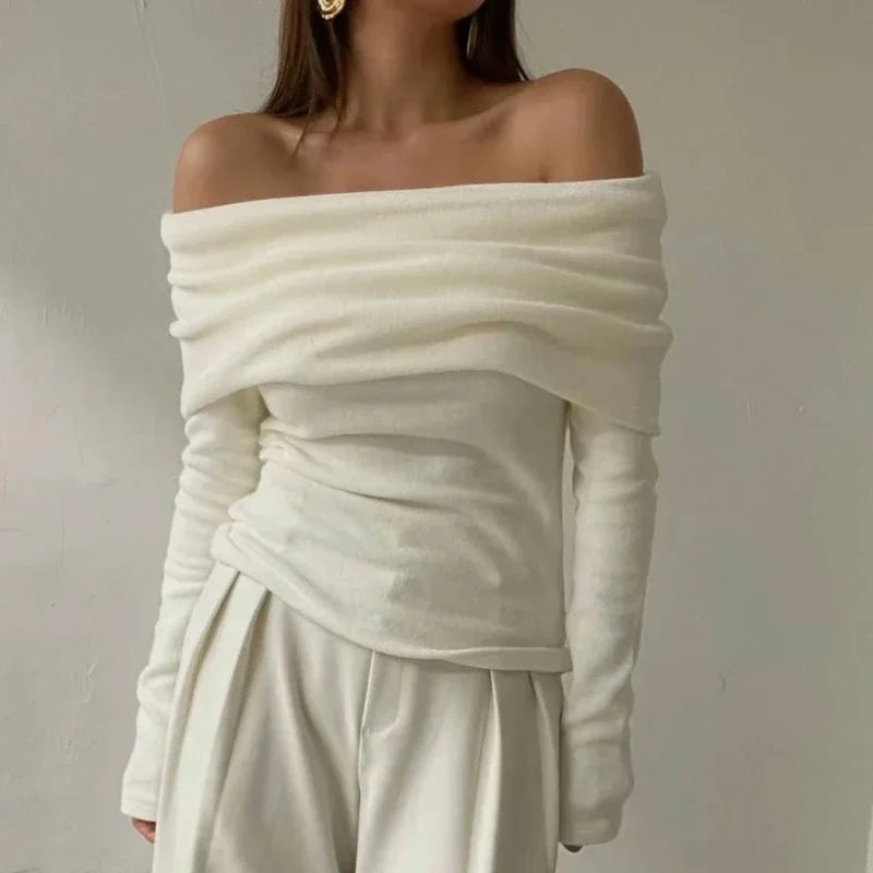 Off-Shoulder Sweater