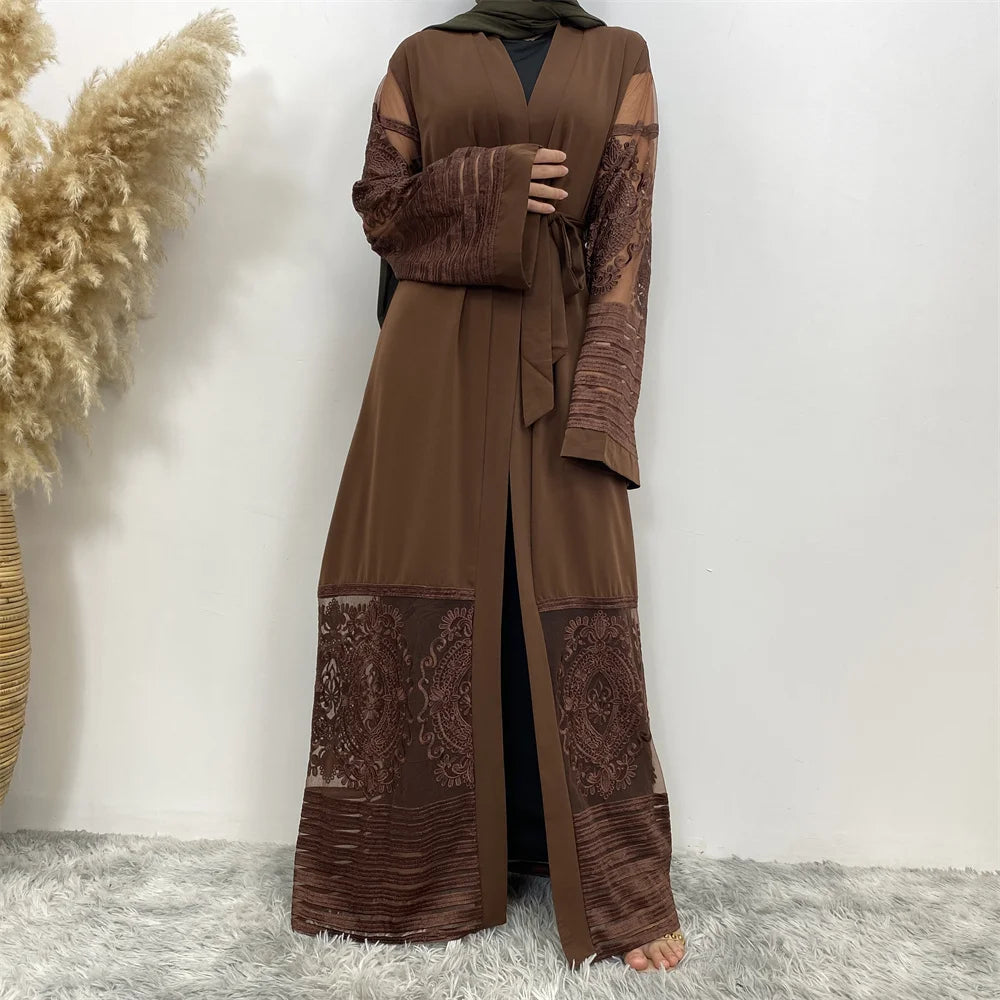 Women’s Gold Rhinestone Abaya