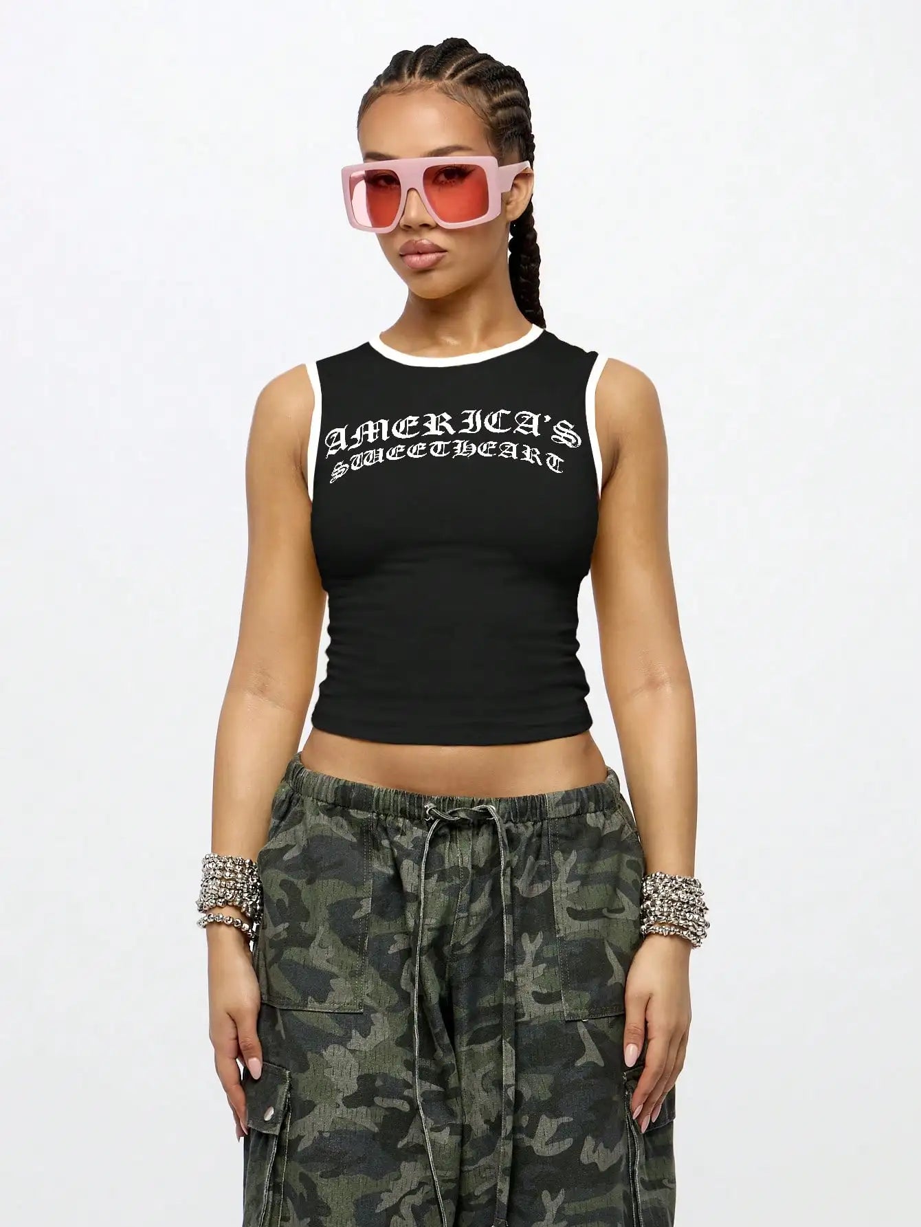 America's Y2K Crop Tank Top