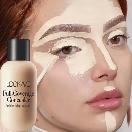 Waterproof Full-Coverage Liquid Concealer Cream