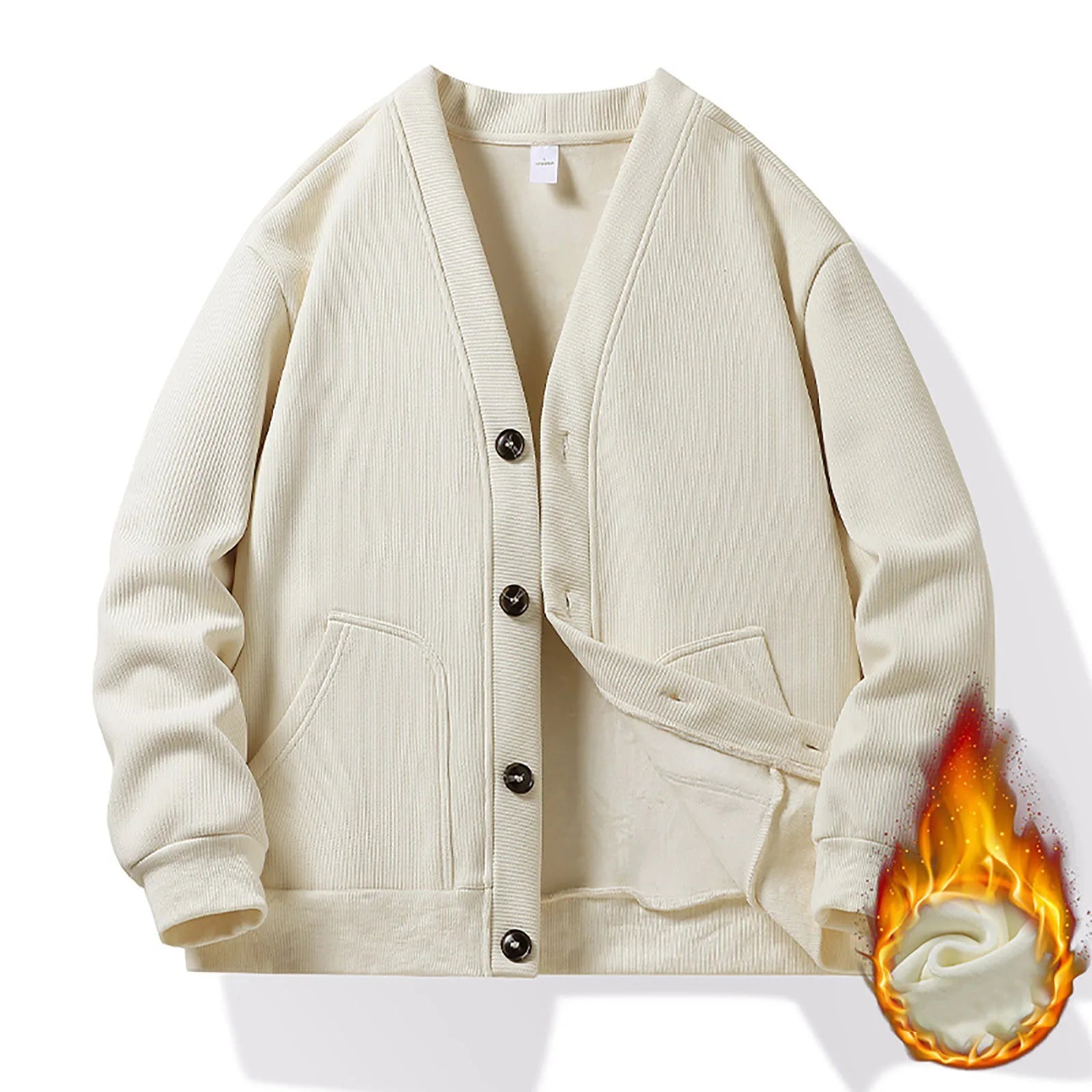 Mens V Neck Cardigan