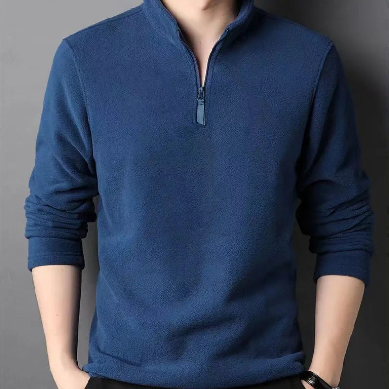 Half Zip Polo Sweatshirt