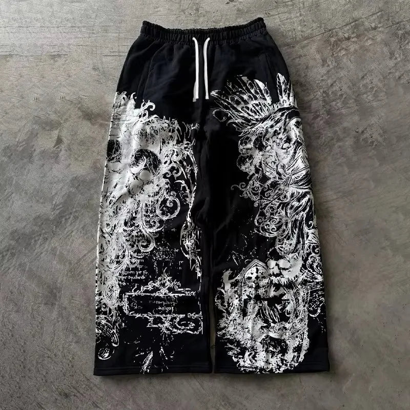 Y2K Gothic Oversized Streetwear Pants