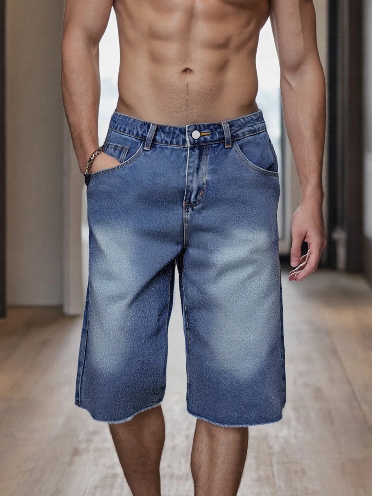 Men's Denim Capri